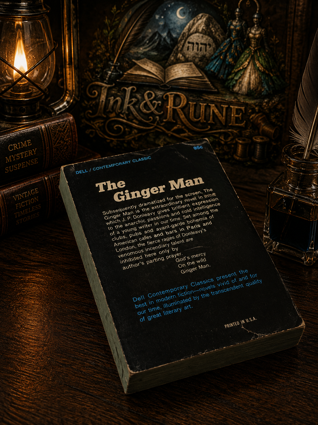 The Ginger Man by J. P. Donleavy vintage paperback back cover The Ginger Man by J. P. Donleavy vintage paperback back cover