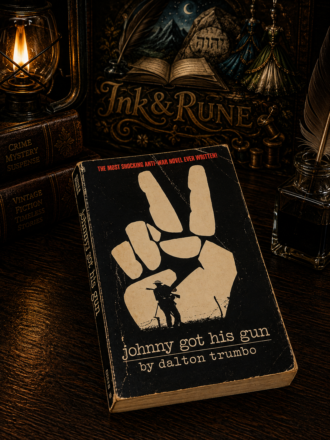 Johnny Got His Gun by Dalton Trumbo vintage paperback front cover Johnny Got His Gun by Dalton Trumbo vintage paperback front cover