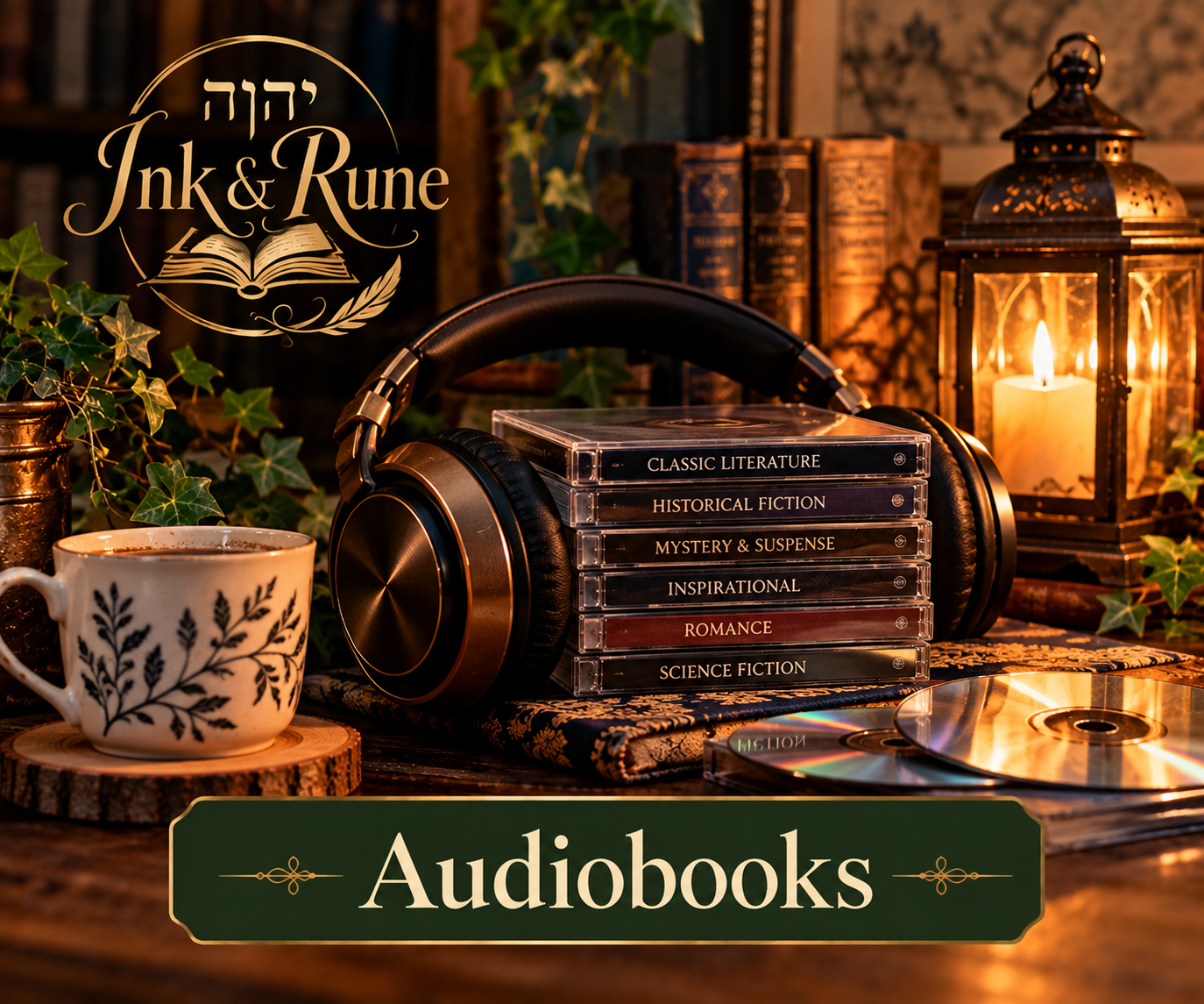 Unabridged CD and MP3-CD audiobooks at Ink & Rune