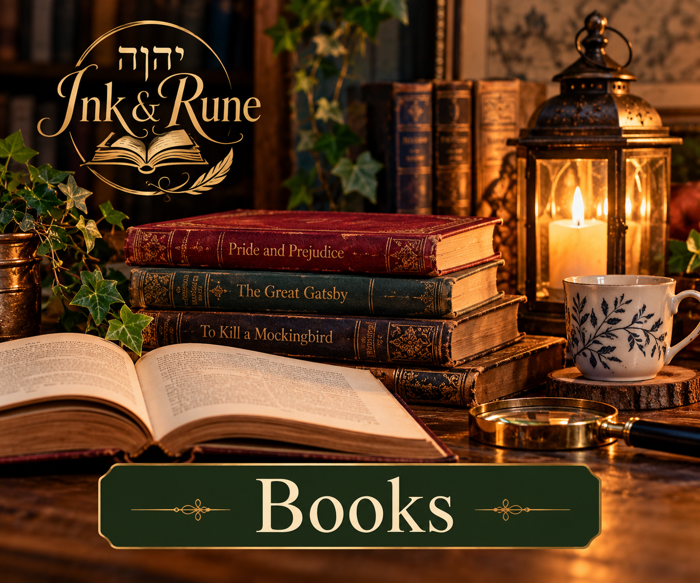 Vintage and pre-owned books at Ink & Rune