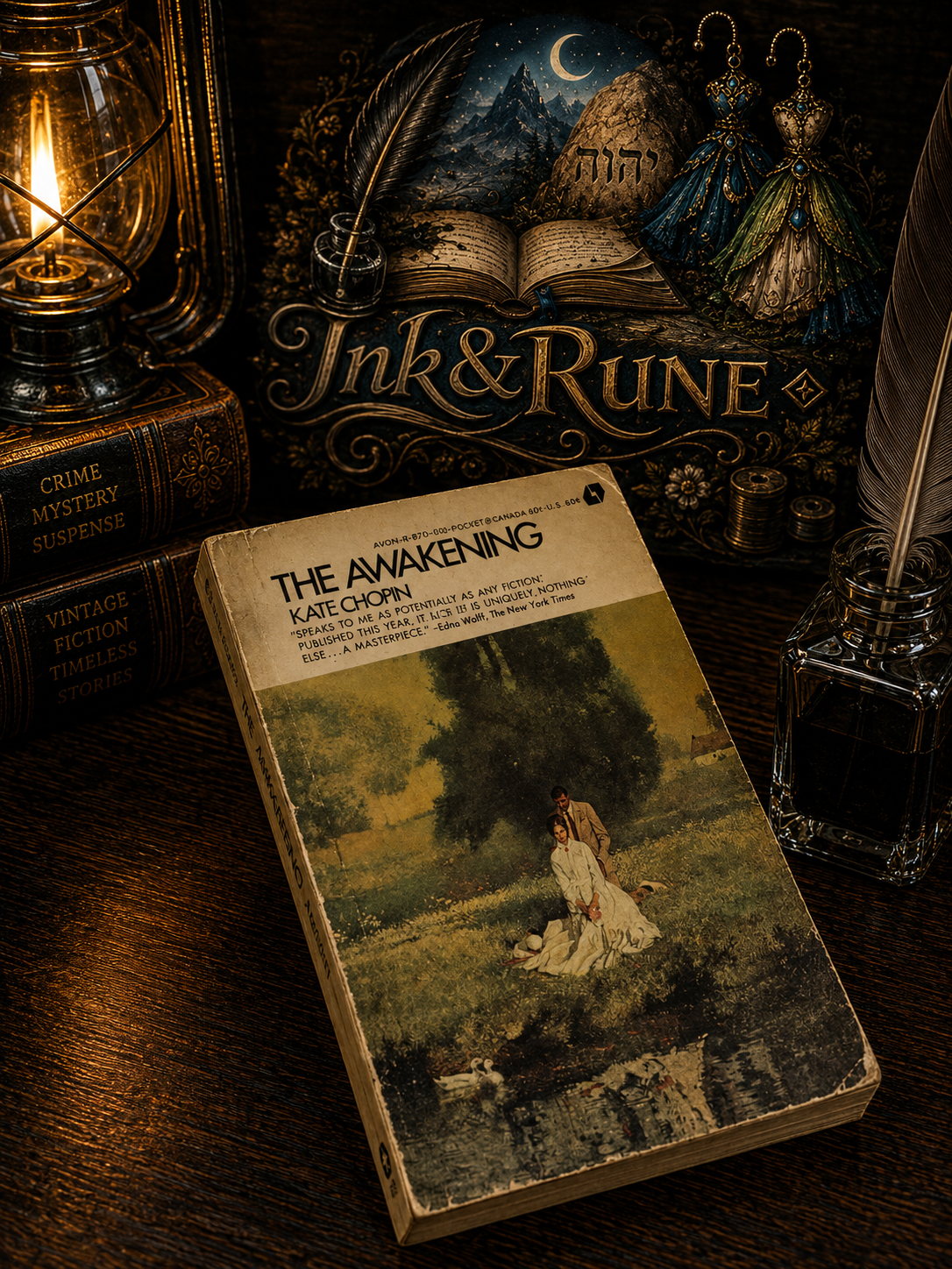 The Awakening by Kate Chopin vintage paperback front cover The Awakening by Kate Chopin vintage paperback front cover